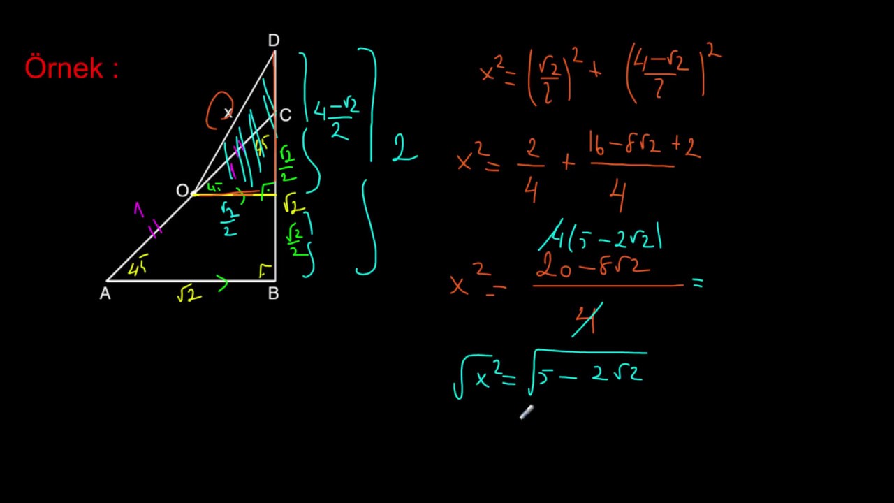 DİK ÜÇGEN-5 | 45-45-90 ÜÇGENİ | GEOMETRİ | METİN HOCAM