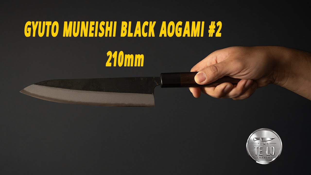 Unboxing: Cuchillo Japonés Muneishi  Gyuto Black Aogami#2 210mm