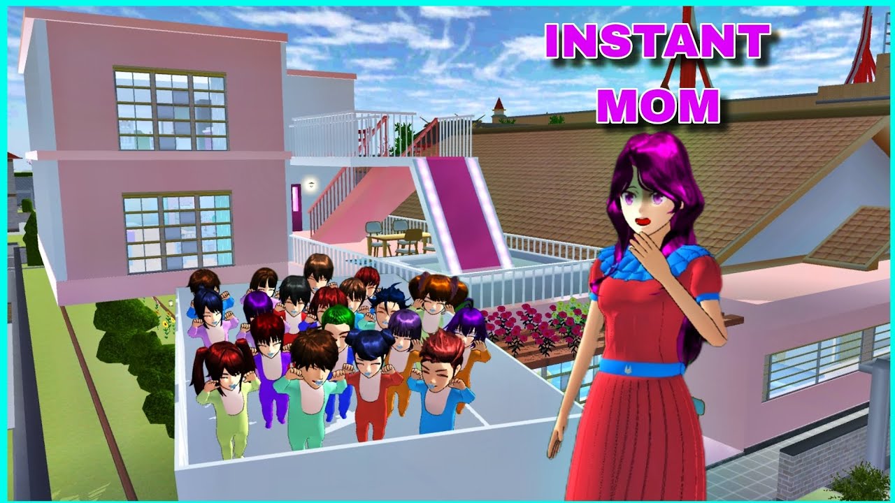 I Adopt 20 Lost Babies Inside Rina Adoption House in Sakura School Simulator