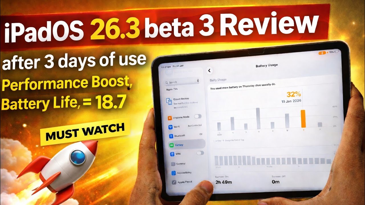 iPadOS 26.3 Beta 3 Review After 3 Days | Battery Life, Heat & Performance | iPad 11th Gen Real Usage