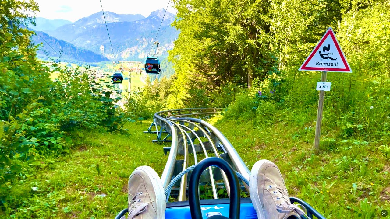 Alpine Coaster Golm (no brakes) 4K | 2600m | Montafon 🇦🇹