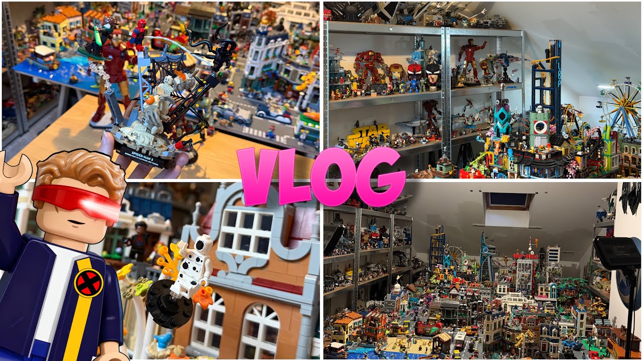 L’EXTENSION DE MA VILLE LEGO AVANCE BIEN ET J’AMÉLIORE MA LEGO ROOM ![VLOG]#lego#legoroom#villelego