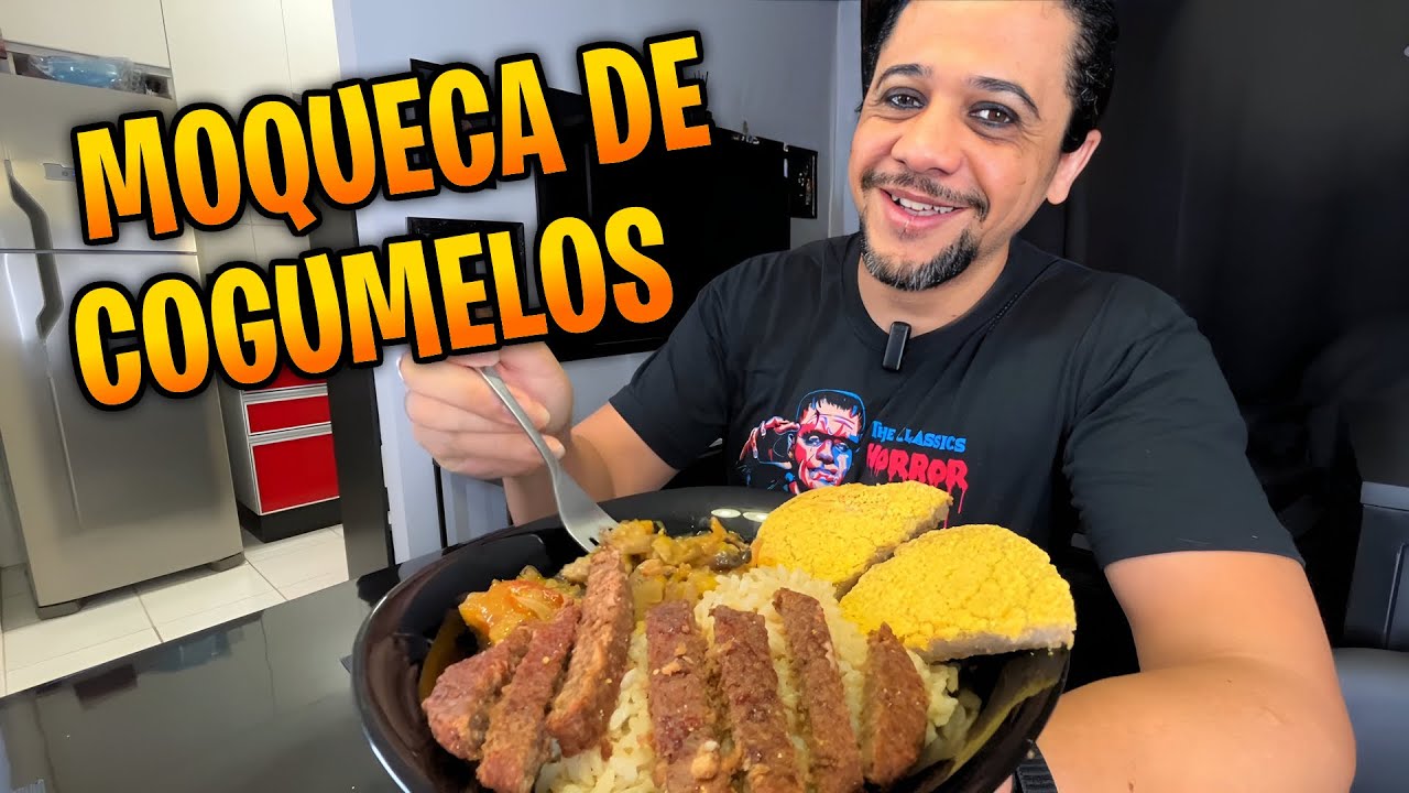 PROVANDO MOQUECA DE COGUMELOS, SERÁ QUE É BOM?
