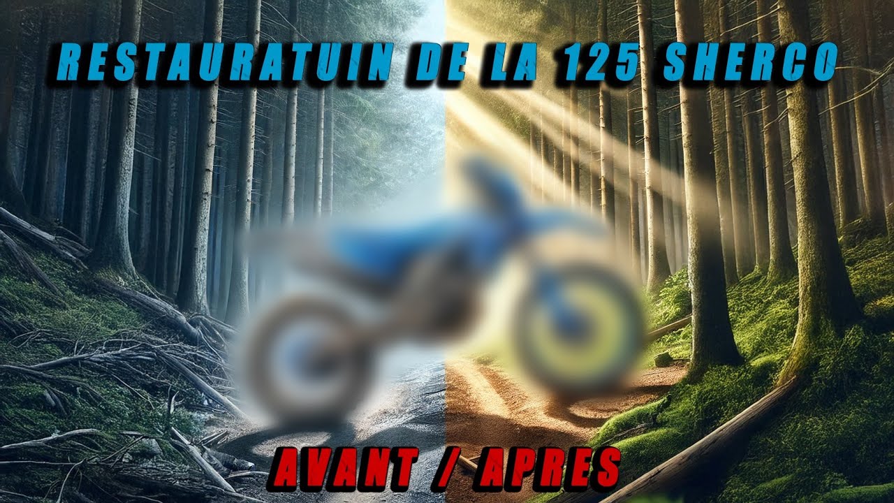 125 Sherco la restauration /  les pièces détachées de mes rêves !!!! Avant / après