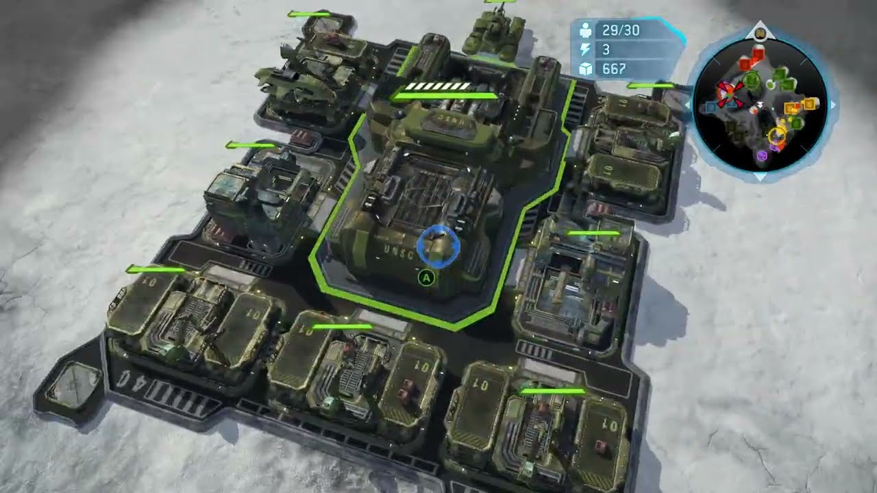 Peak Sgt. Forge Gameplay: 5 Depot Production! | Halo Wars 3v3 | Part 032