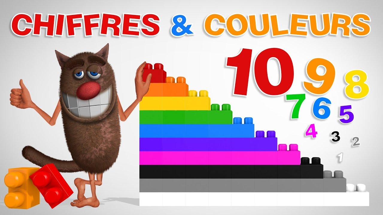 Foufou - Chiffres/Couleurs avec des LEGOS (Learn Numbers/Colors with LEGOS for Kids) 4k