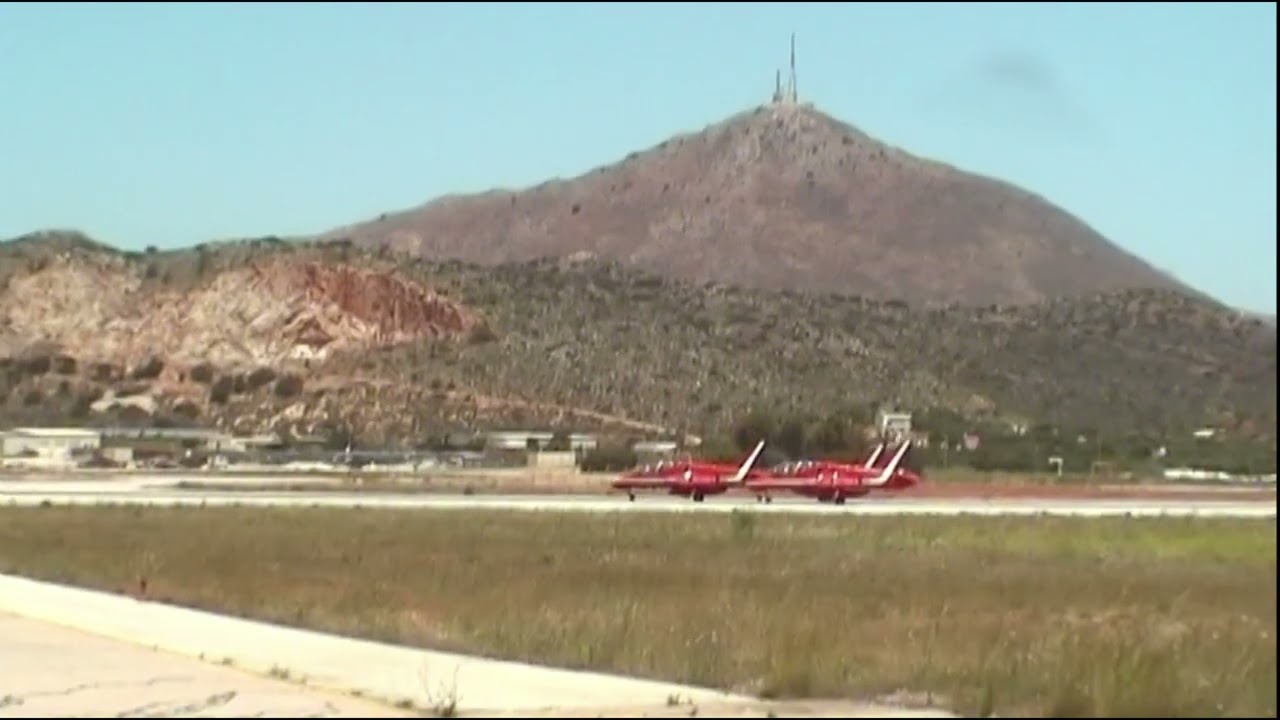 RAF Red Arrows visit Souda bay in 2009, Taxi and Takeoff