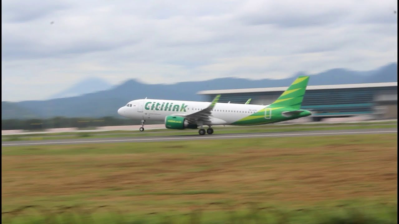 YIA | Citilink A320 take off landing Yogyakarta International Airport