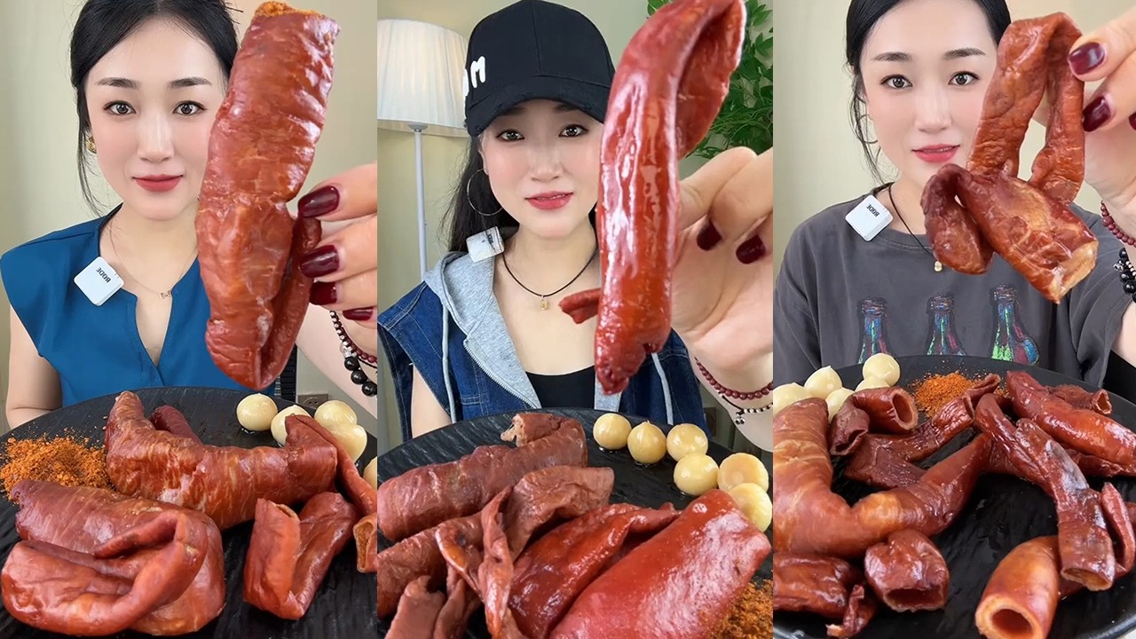 【Yummy】Grilled pork intestines🐖🧄#mukbang#asmr