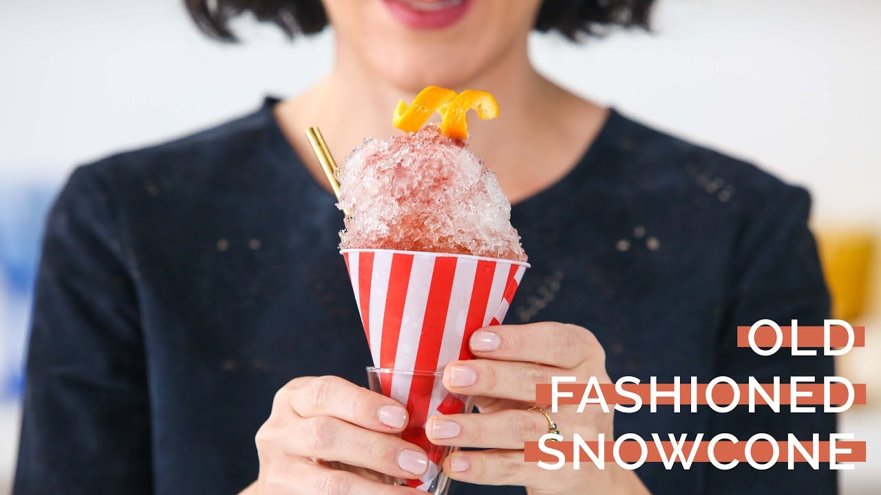 Old Fashioned Bourbon Snow Cone | Bottoms Up with Whitney Adams