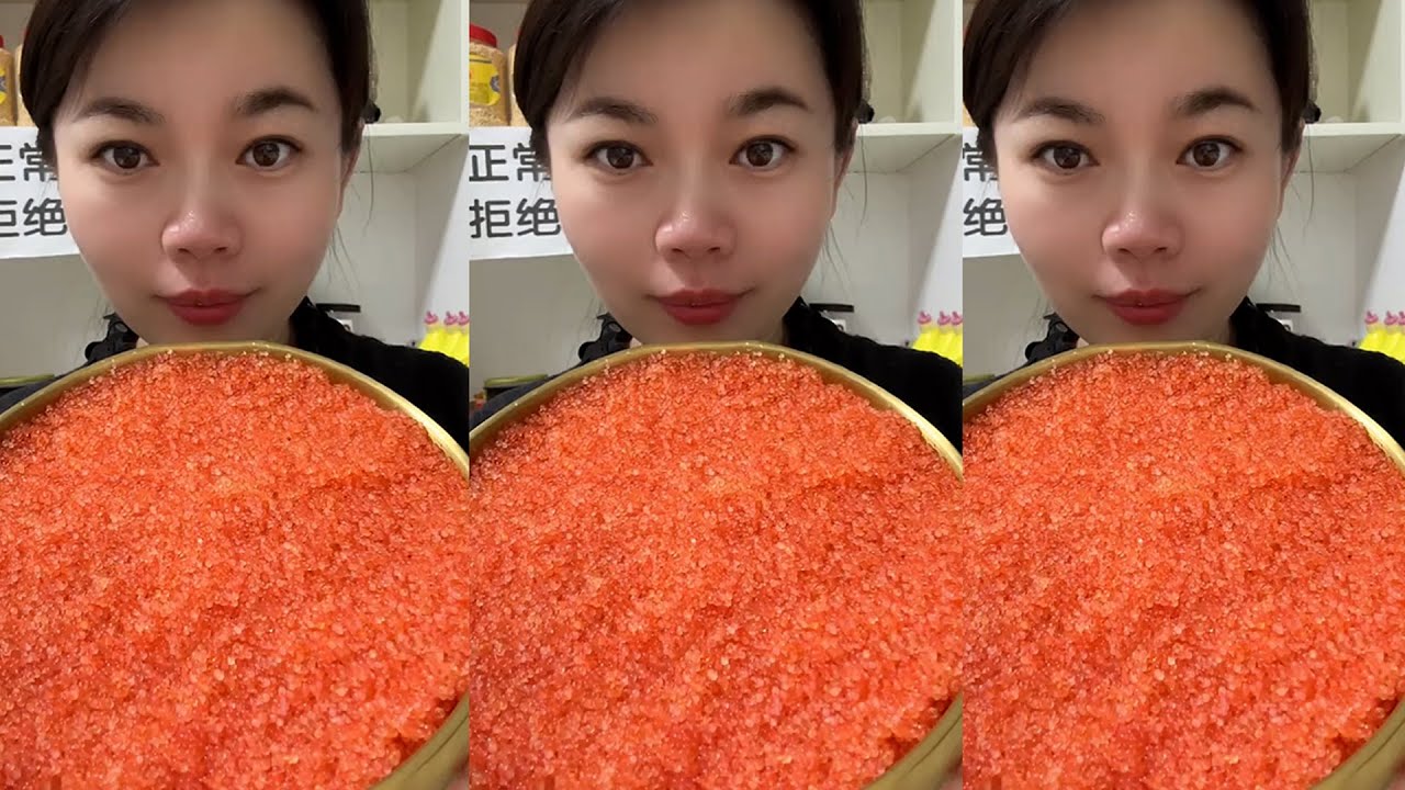 ASMR TOBIKO EGGS | FLYING FISH ROE | EXTREME EATING SOUNDS