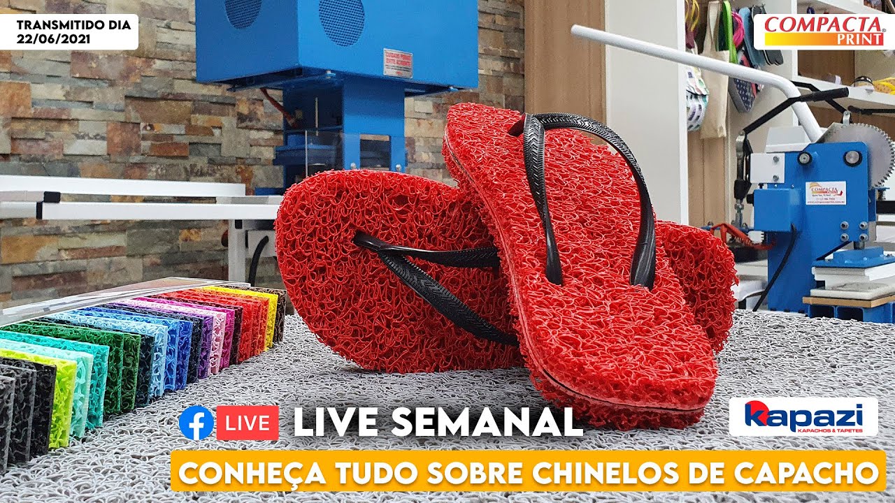 Como Fazer Chinelo de Capacho do ZERO na Máquina de Sandálias da Compacta Print | Parceria #Kapazi