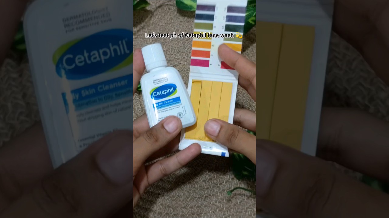 ph testing of Cetaphil face wash 😱😭#phtest#2024 #skincare #subscribe #shorts #cetaphil