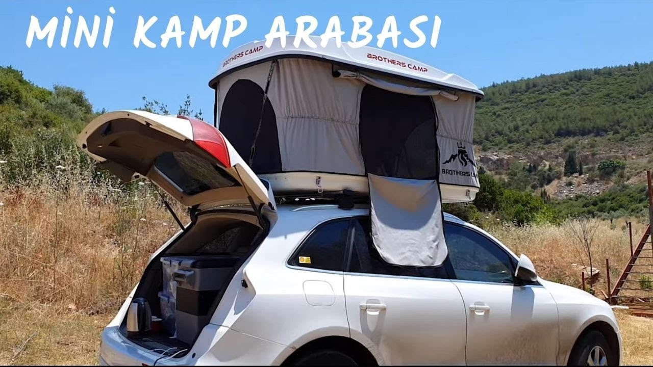 OTOMOBİLDEN PRATİK KAMP ARACI - ARAÇ ÜSTÜ ÇADIR VE ELEKTİRİK SİSTEMİ İLE DONANIMLI KAMP ARABASI