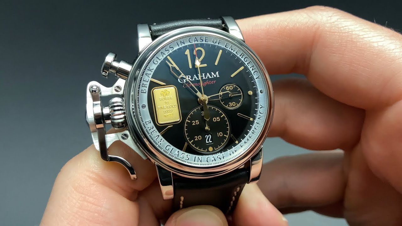Совершенно новые часы Graham Chronofighter Emergency Gold!
