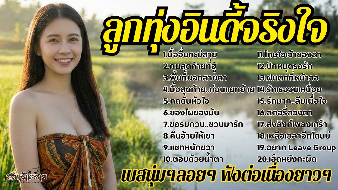 ลูกทุ่งอินดี้จริงใจ 🌾 รวมเพลงเบสนุ่มๆ เพราะๆ ฟังต่อเนื่องยาวๆ ฟังสบายสไตล์ 