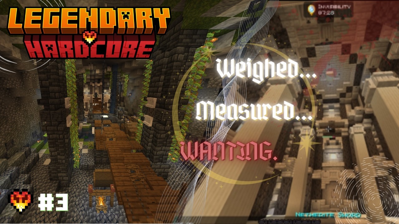 Building a SACRIFICIAL SHRINE on Minecraft’s TRUE HARDCORE server (ft. Witness_Me) | Legendary HC