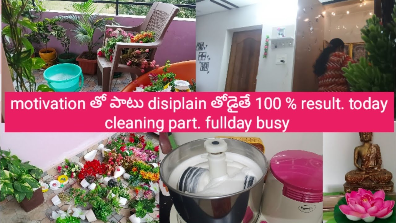 Motivation with include disiplain result 100% today cleaning part. Full day busy vlog 
