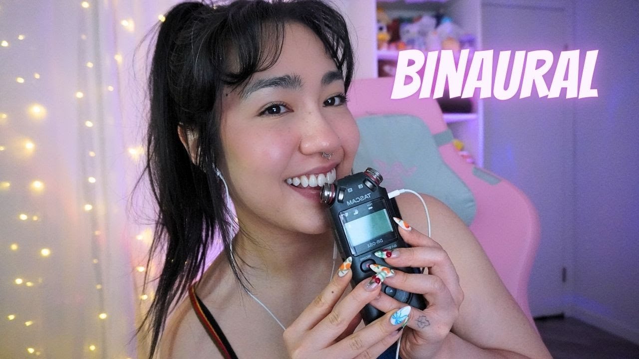 ASMR BINAURAL | INAUDÍVEL e SONS DE BOCA com TASCAM (adivinhe a palavra 🤫)