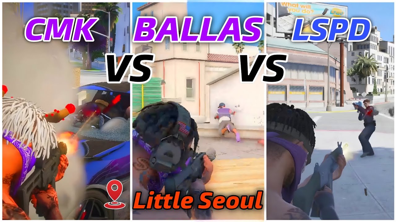CMK vs BALLAS vs LSPD | DOVUX LIFE 