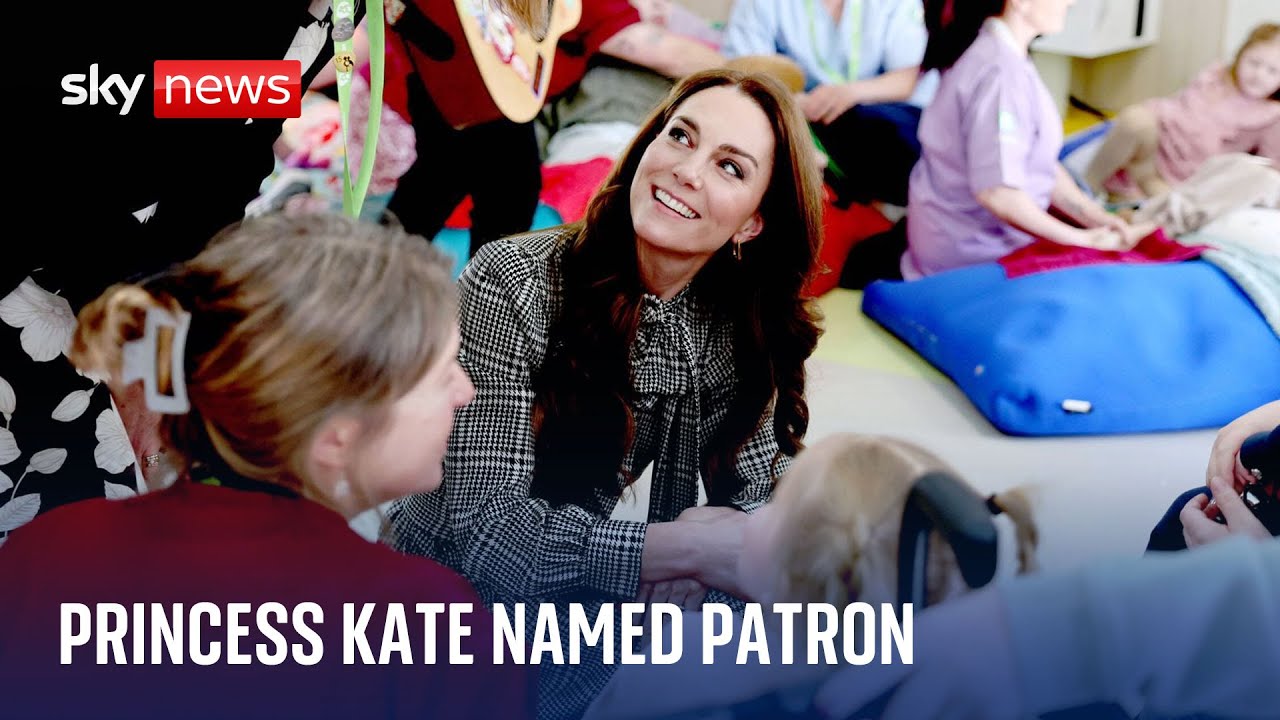 Kate visits children's hospice where she is named patron, following in Diana's footsteps