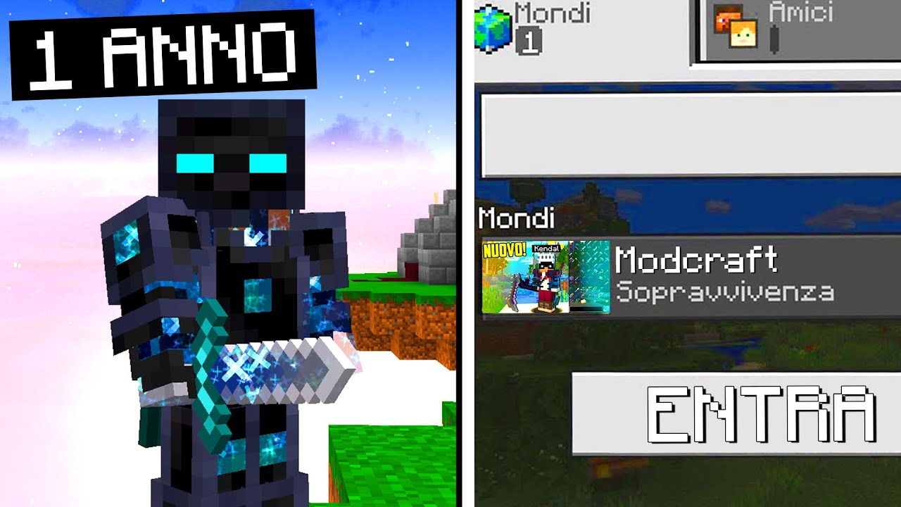 ENTRO NELLA MODCRAFT DOPO 1 ANNO - MINECRAFT ITA