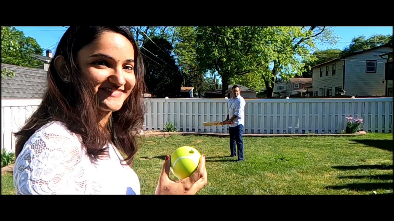 Gender Reveal with a cricket bat and a ball. We are having a .... ❤️