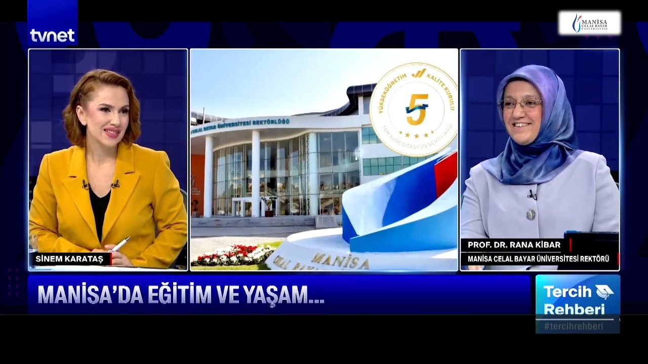 Rektörümüz Prof. Dr. Rana Kibar tvnet. Tercih Rehberi’nde Aday Öğrencilere Seslendi