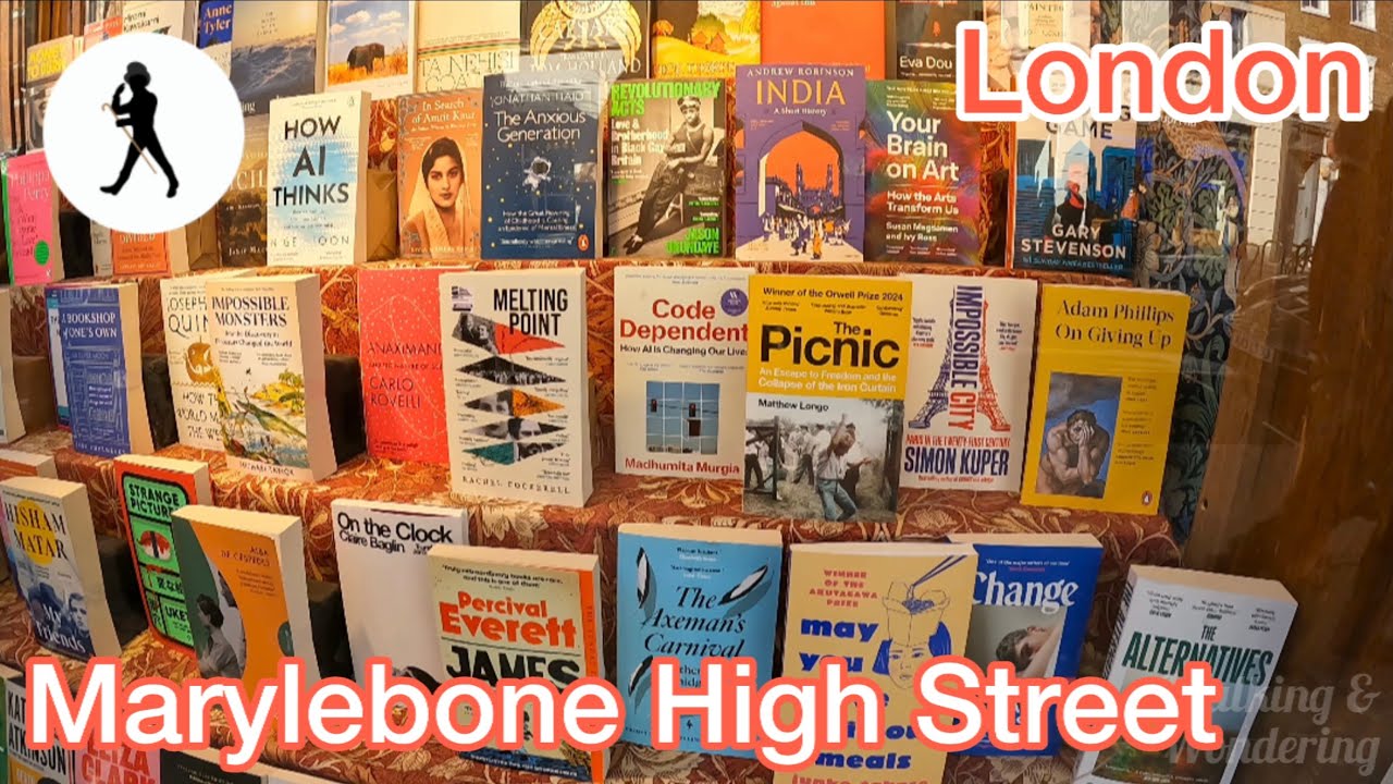 A jolly vibrant walk along Marylebone High Street, London