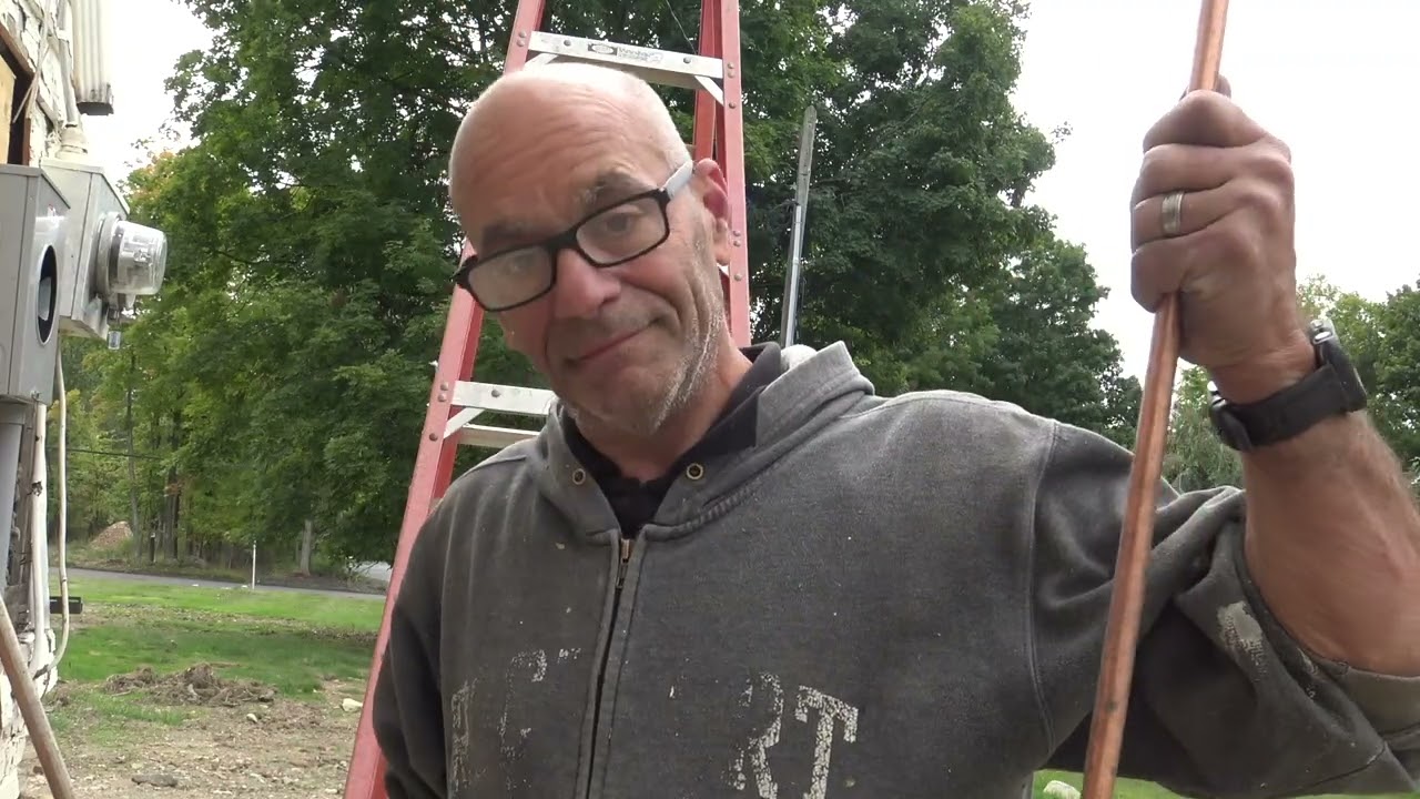 Installing Grounding Rods and bonding to the main water line. Part 3 Service