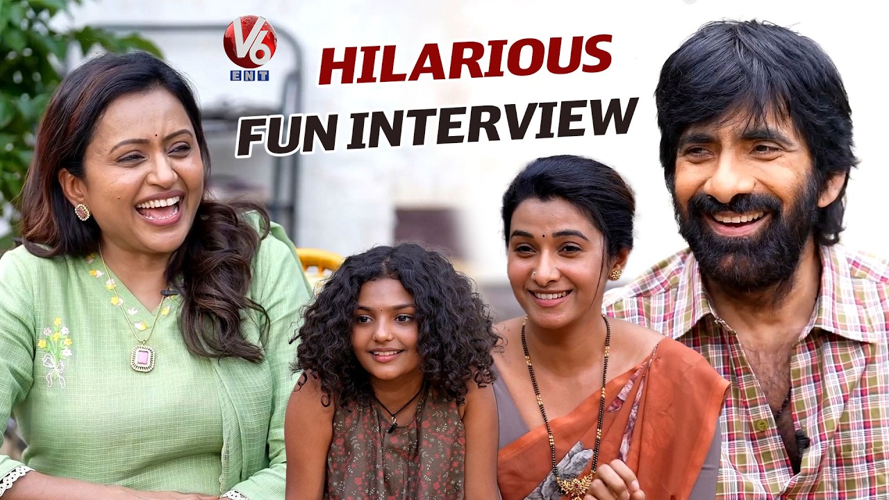 Anchor Suma Hilarious Fun Interview with IRUMUDI Movie Team | Ravi Teja | V6ENT