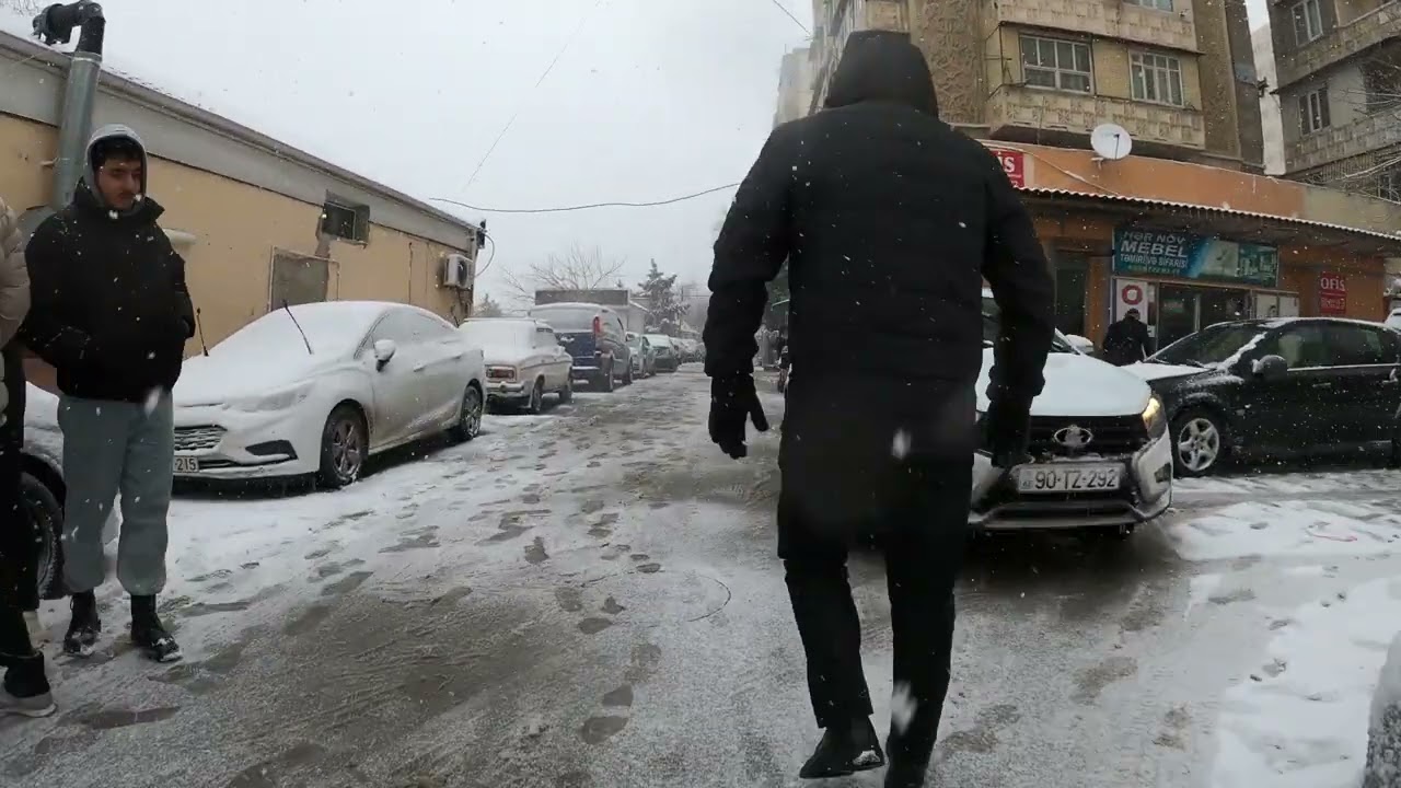 Ahmedli 23 fevral 2025 Winter in Baku