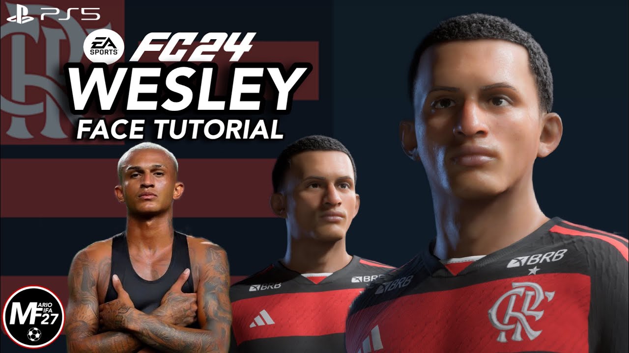 EA FC 24 | WESLEY FACE (Tutorial + Stats) | Flamengo