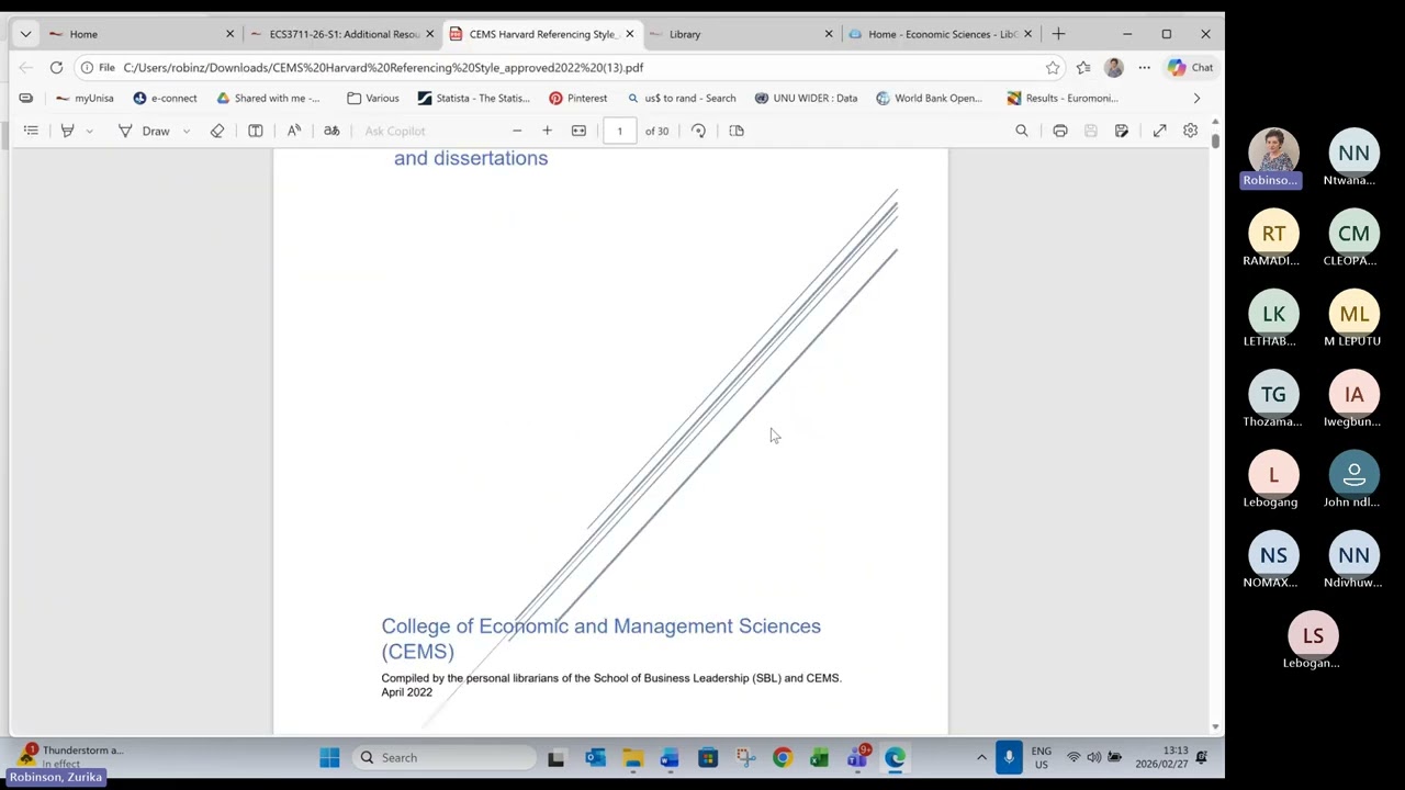 Welcome ECS3711 Lesson 1