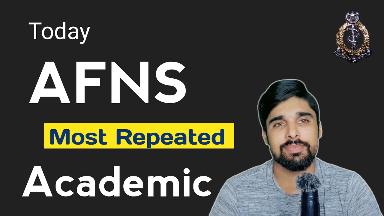 AFNS Most Repeated Academic Test Questions || AFNS Initial Test Experience