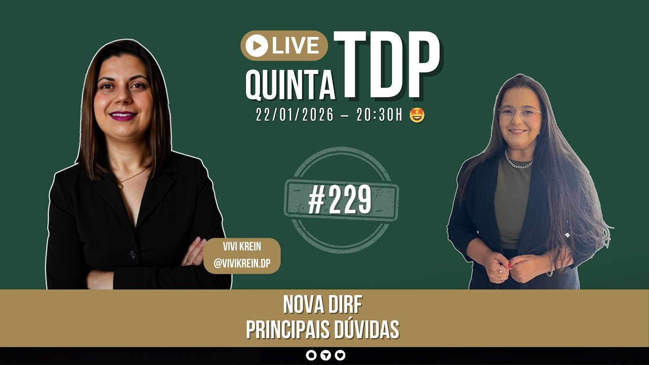 Nova DIRF: As Principais Dúvidas do DP | Live #229