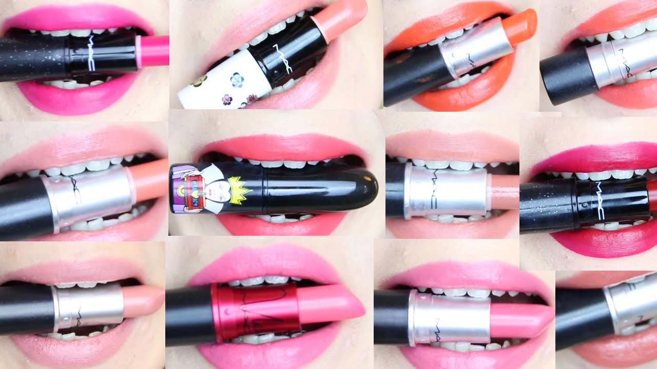 Full MAC Lipstick Collection & Swatches | Katie Snooks