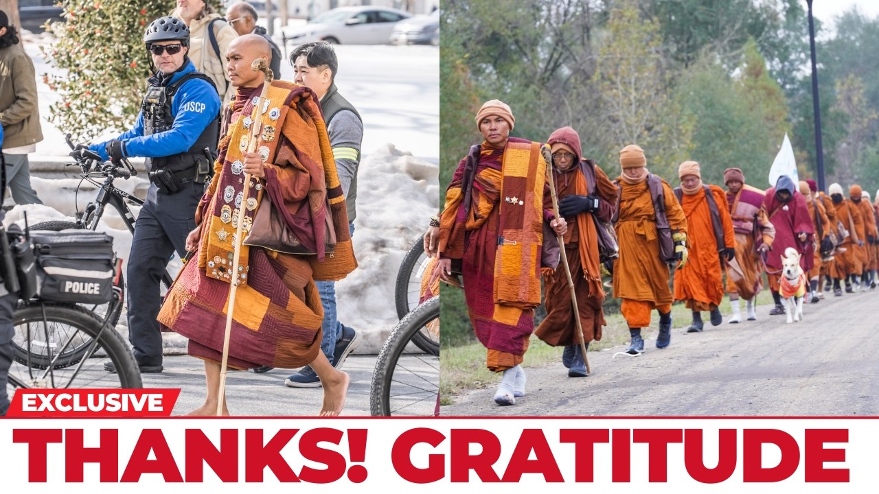 Amid War Headlines, Monks Begin a Silent Walk for Peace