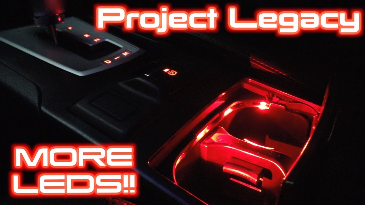 Project Legacy: Cup Holder Mood Lighting LEDs!