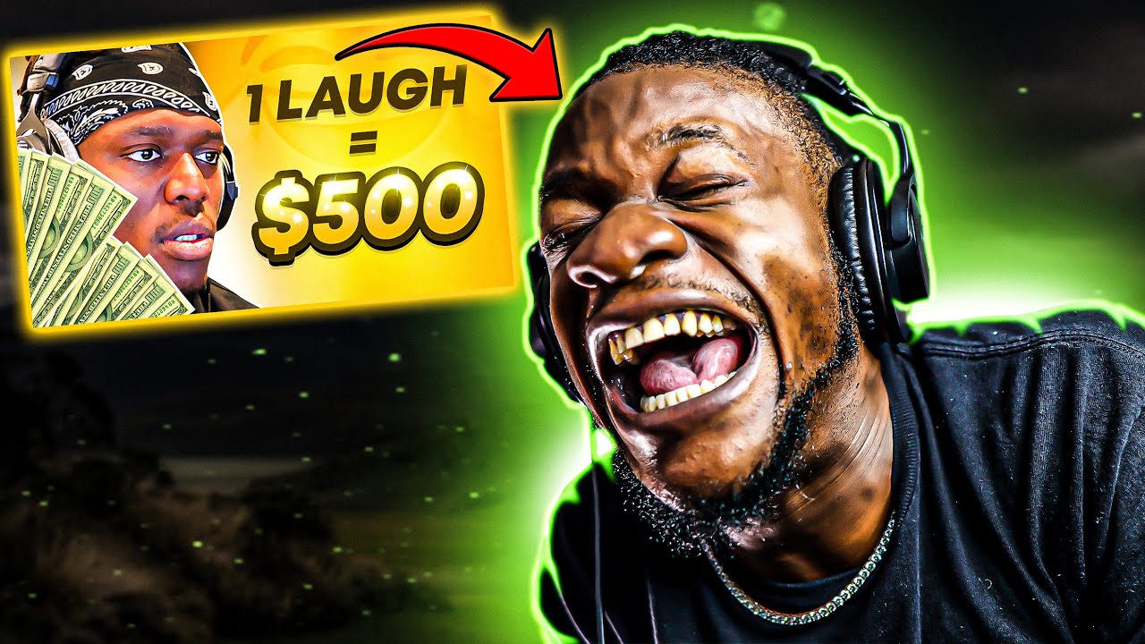 KSI GIVING AWAY ALL HIS MONEY! | $500 EVERYTIME I LAUGH (REACTION)