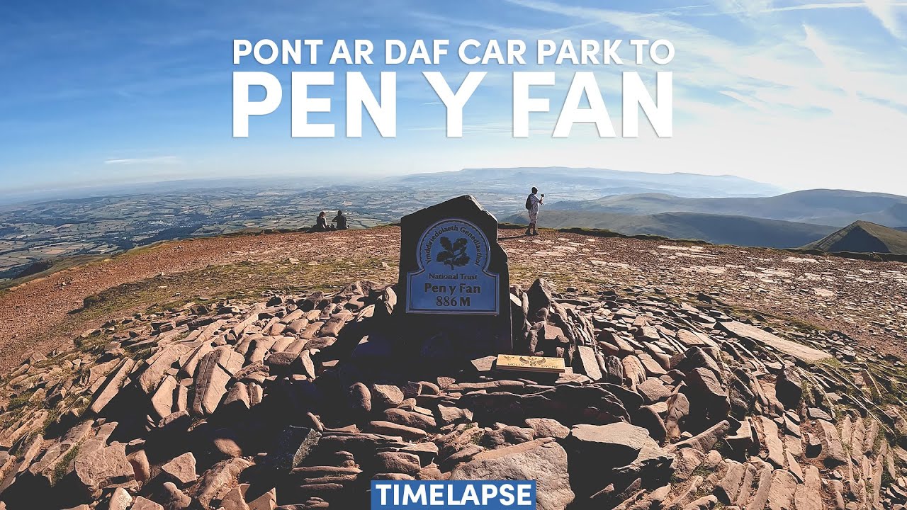Pen y Fan Walk from Pont ar Daf Car Park Timelapse