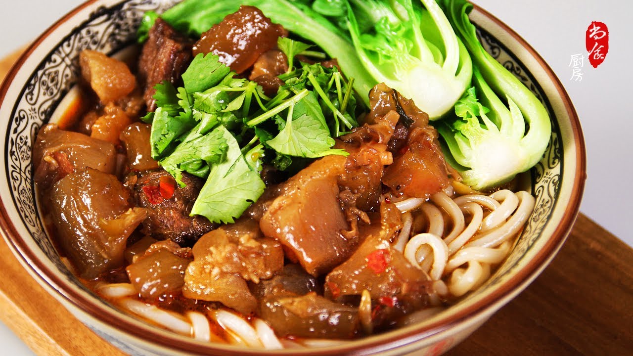 红烧牛筋 (牛腱) 牛肉面，暖暖地吃一碗满满的幸福感｜尚食厨房