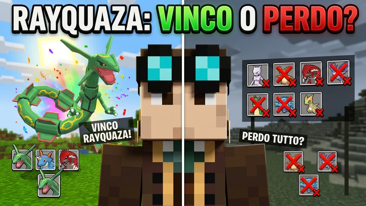 NON POSSO PERDERE! TORNEO PER RAYQUAZA CONTRO I WGF SU MINECRAFT