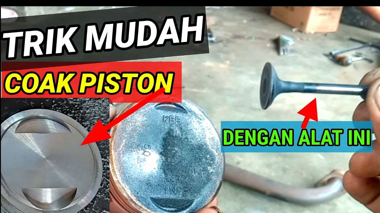 cara membuat alat coak piston sendiri dengan mudah