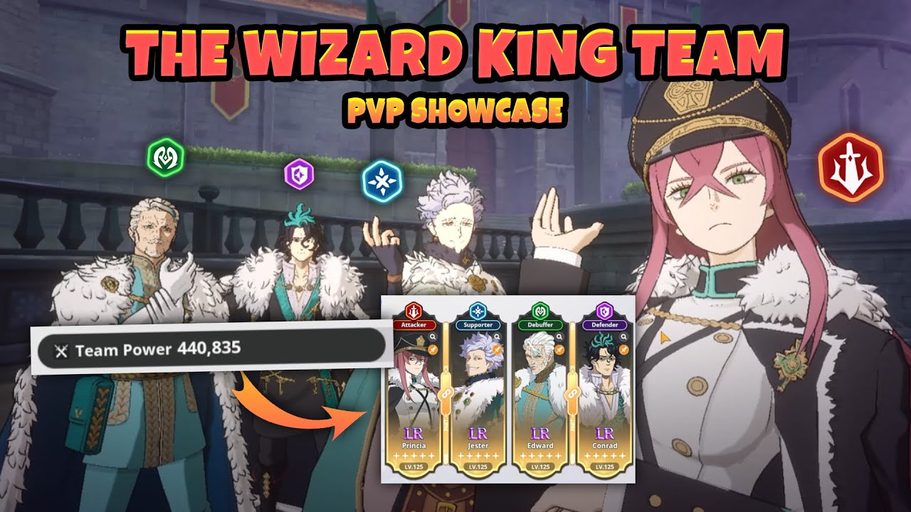Princia & Edward are to OP! | The Wizard King Team PVP Gameplay Showcse | Black Clover M