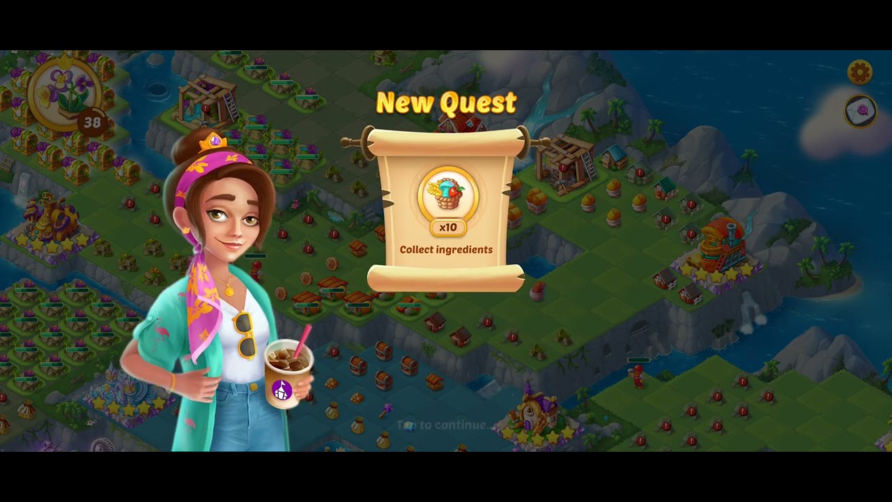Evermerge, Harvesting 27 castle on Home Island and Paradise Cove