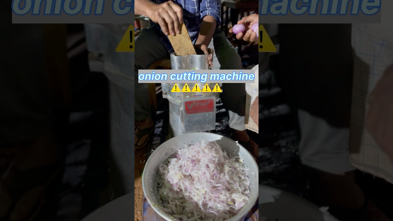 Onion cutting mashine 