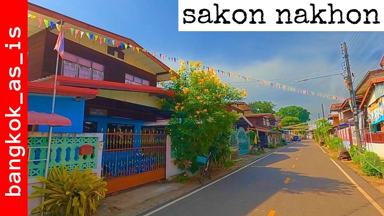 sakon nakhon morning walk through a village - 2025