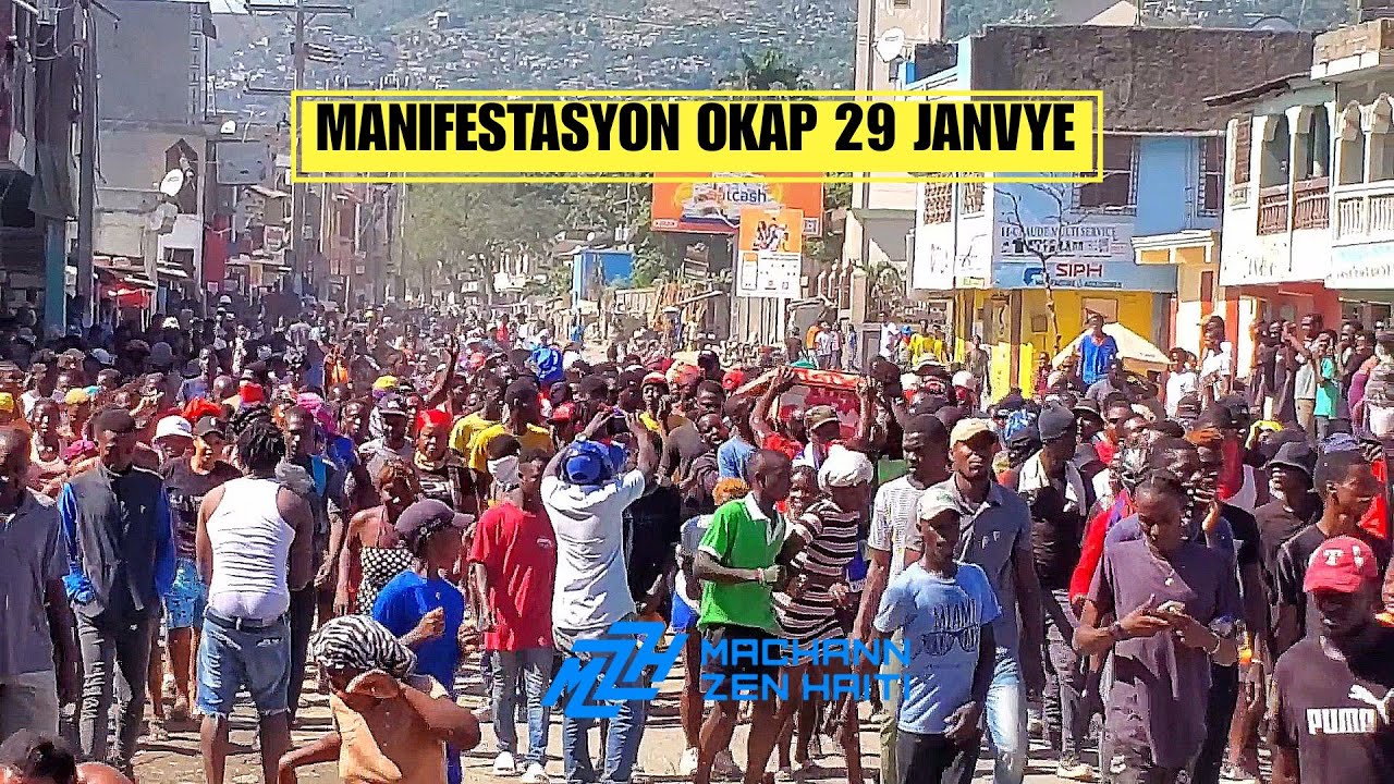 Flash! Okap Kanpe An Mòd Debranche Ariel! Plizyè Milye Moun Pran Lari, Drapo Larisi Ap Flote!