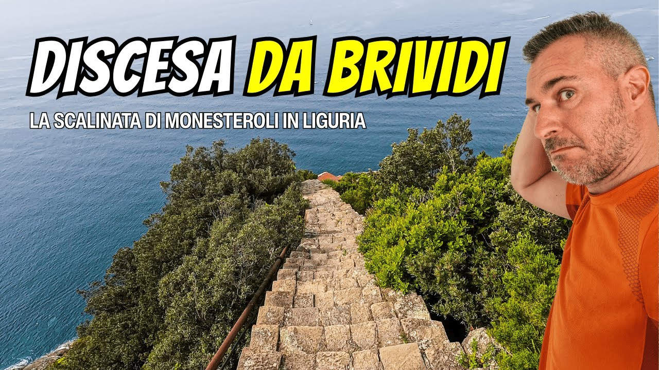 LA SCALINATA DI MONESTEROLI 😱 Il sentiero dei 1100 gradini a strapiombo sul mare della Liguria